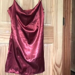 Copper slip dress